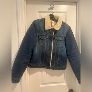 Vintage circa 2001 Sherpa Denim Jacket